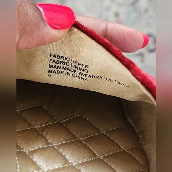 Birdies Women's Songbird Burgundy Crystal Mules Slippers, sz 9 - Picture 9 of 12